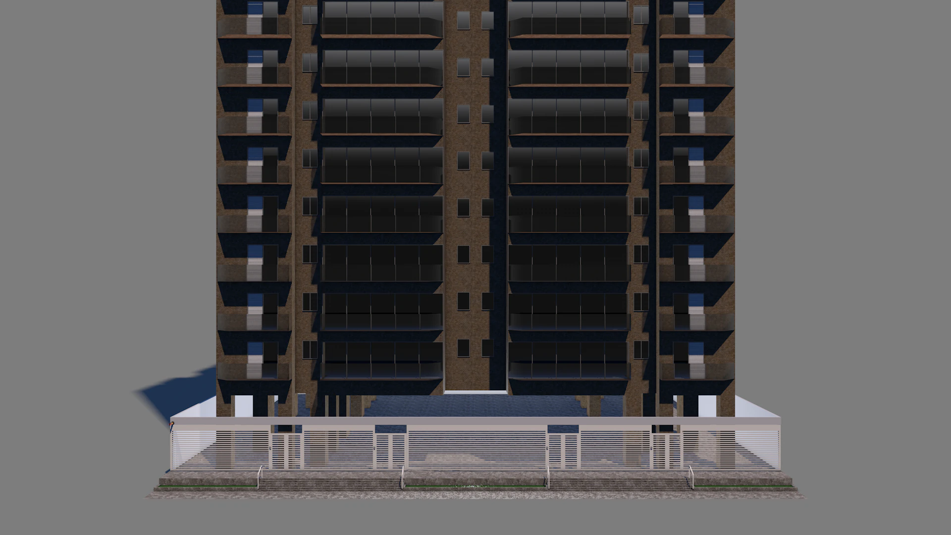 Edif&iacute;cio Residencial Dalle 0 025 Modelo 3D .c4d .max .obj .3ds .fbx .stl .blend 