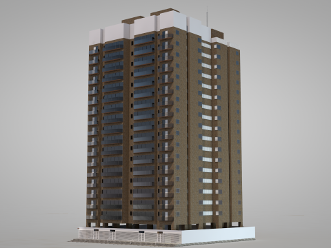 Residential Building Dalle 0 025 3D 模型