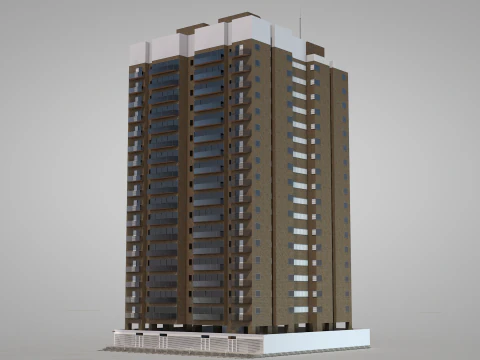 Edif&iacute;cio Residencial Dalle 0 025 Modelo 3D