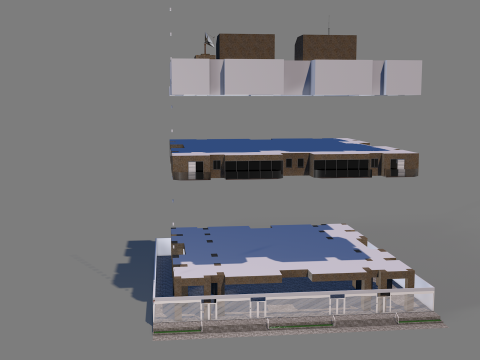 Residential Building Dalle 0 025 3D 模型