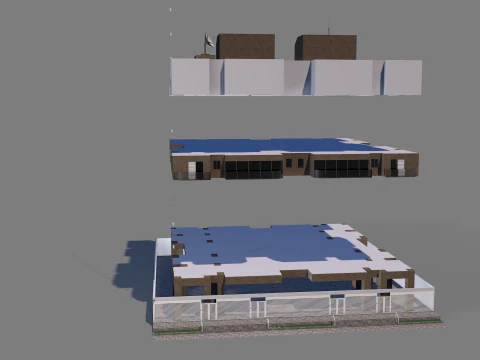 Edif&iacute;cio Residencial Dalle 0 025 Modelo 3D