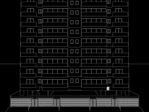 Edif&iacute;cio Residencial Dalle 0 025 Modelo 3D