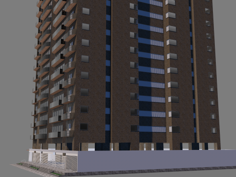 Residential Building Dalle 0 025 3D 模型