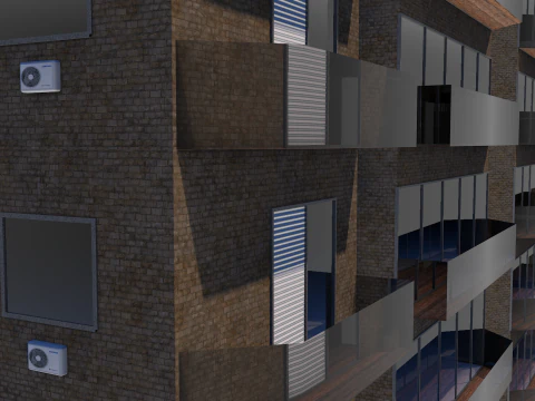 Edif&iacute;cio Residencial Dalle 0 025 Modelo 3D