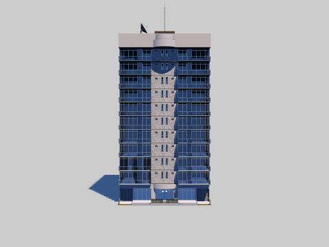 Residential Building Dalle 0 034 Modelo 3D