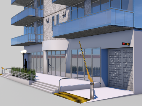 Residential Building Dalle 0 034 3D-Modell