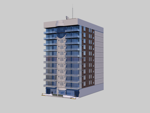 Residential Building Dalle 0 034 Modelo 3D