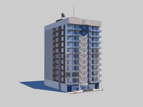 Residential Building Dalle 0 034 Modelo 3D