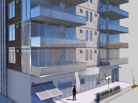 Residential Building Dalle 0 034 Modelo 3D