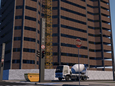 Building Under Construction 3D Model