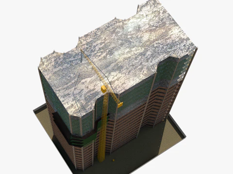 Building Under Construction 3D Model