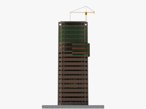 Building Under Construction 3D 모델