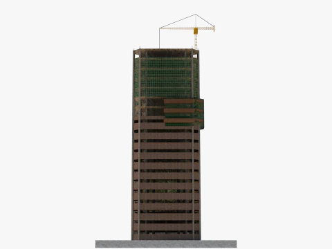 Building Under Construction 3D Model