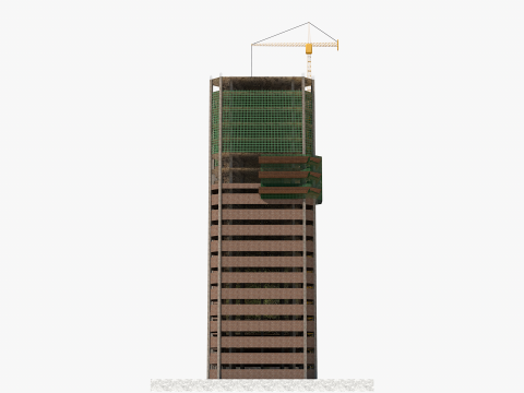 Building Under Construction 3D 모델