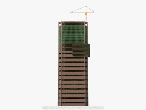Building Under Construction 3D Model
