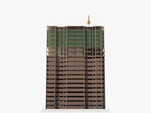 Building Under Construction 3D Model