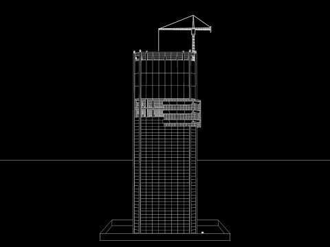 Building Under Construction 3D Model