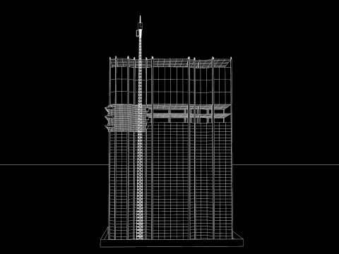 Building Under Construction 3D Model