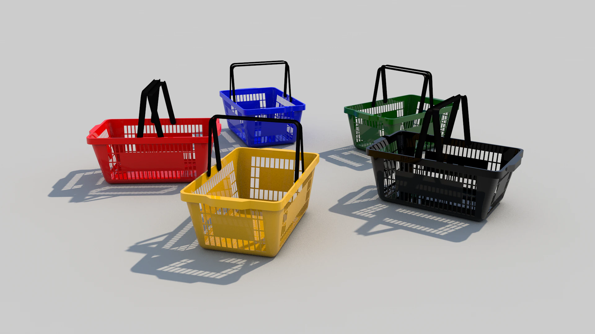 Market Basket 3D 3D Model .c4d .max .obj .3ds .fbx .stl .blend 