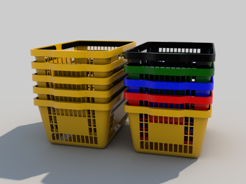 Market Basket 3D 3D Model