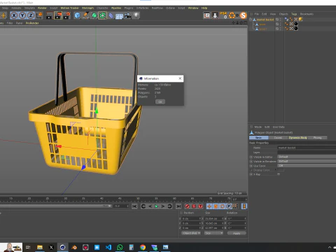 Market Basket 3D 3D Model