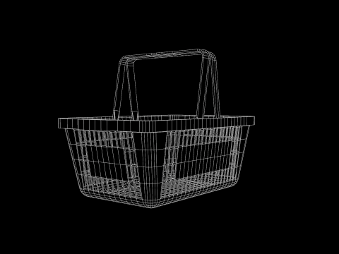 Market Basket 3D 3D मॉडल