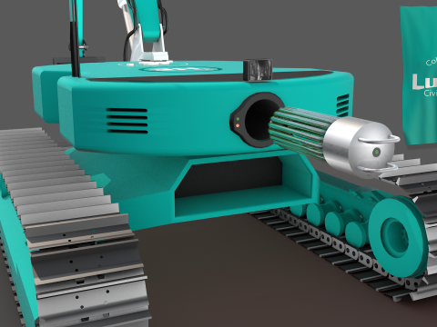 Drone Lunar Excavator Modelo 3D