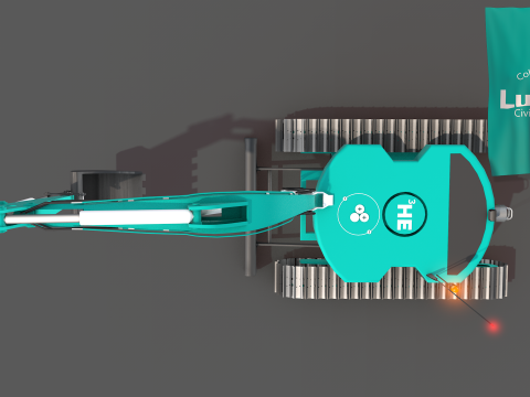 Drone Lunar Excavator Modelo 3D
