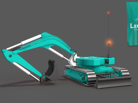 Drone Lunar Excavator Modelo 3D