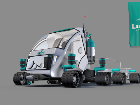 Lunar Car Service 3D-Modell