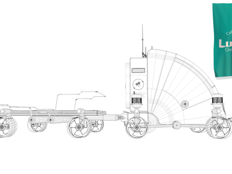 Lunar Car Service 3D Model