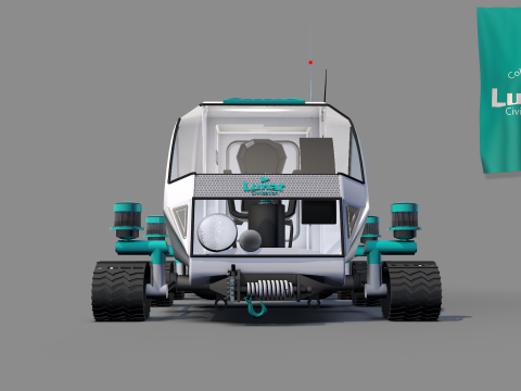 Lunar Car Service 3D Model
