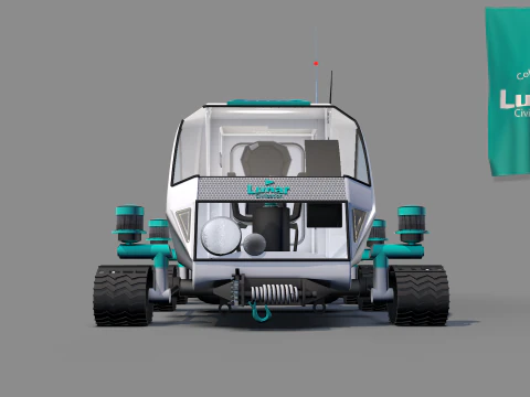 Lunar Car Service 3D Model