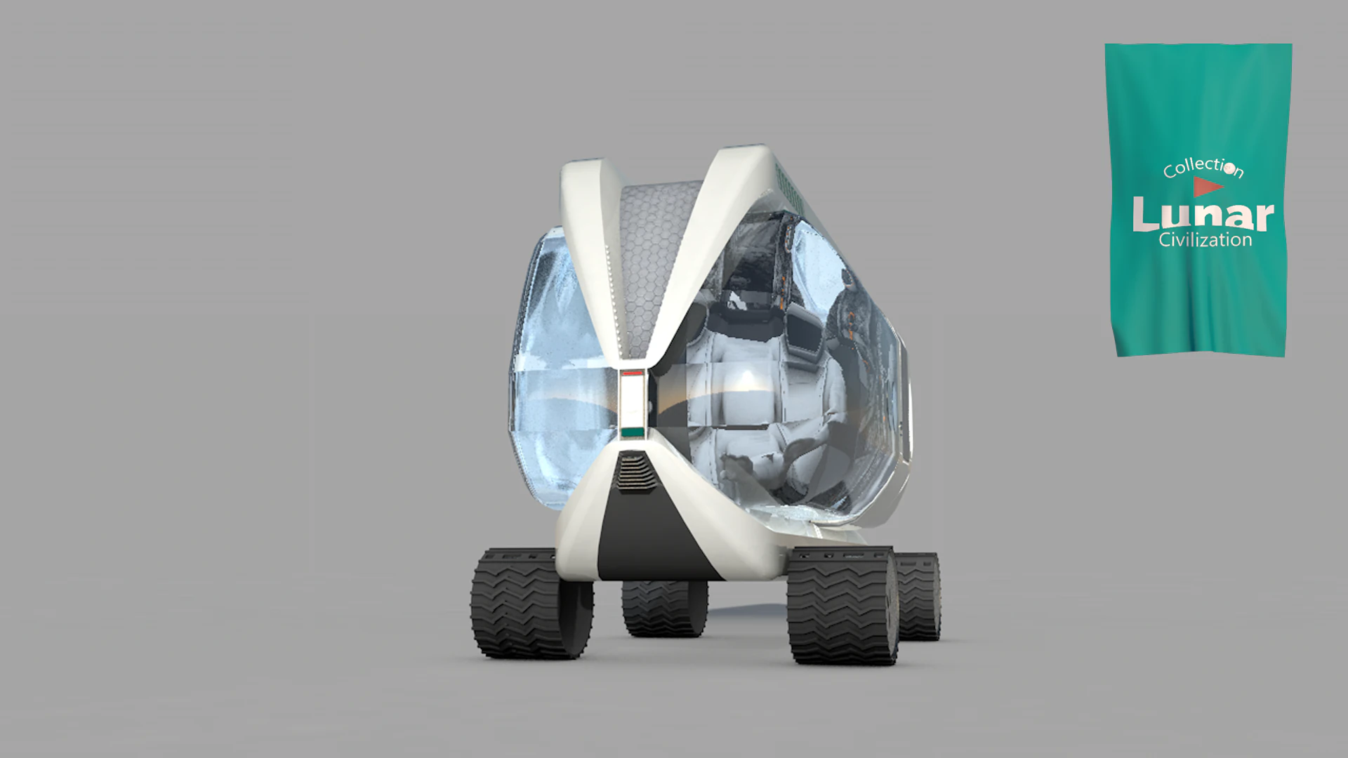Lunar Research Car 3D Model .c4d .max .obj .3ds .fbx .stl .blend 