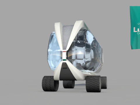 Coche de investigaci&oacute;n lunar Modelo 3D