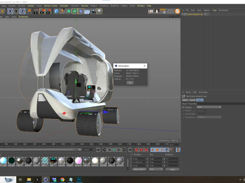 Lunar Research Car 3D Model