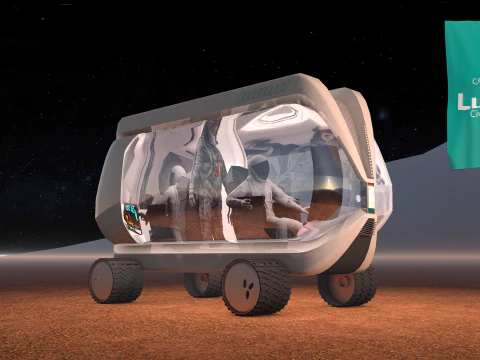Lunar Research Car 3D Model