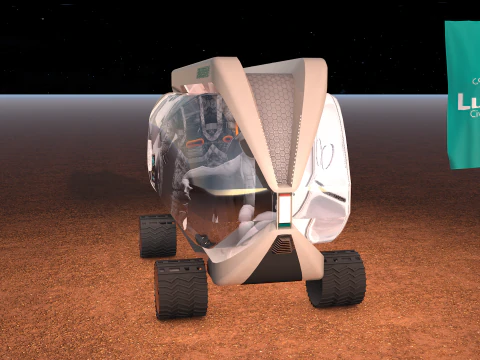 Lunar Research Car 3D Model