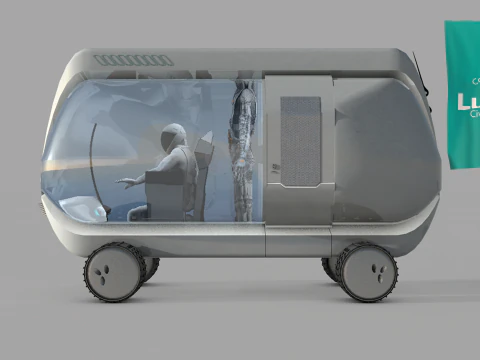 Lunar Research Car 3D Model
