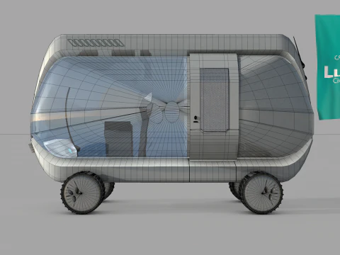 Lunar Research Car 3D Model