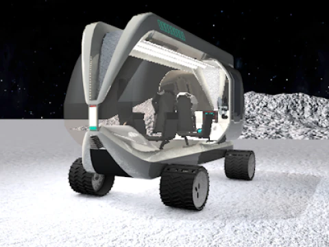 Lunar Research Car 3D Model