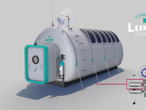 Lunar Mini Shelter 3D Model