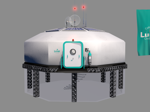 Lunar Shelter Bunker 3D-Modell