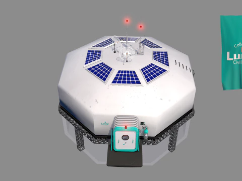 Lunar Shelter Bunker 3D Model
