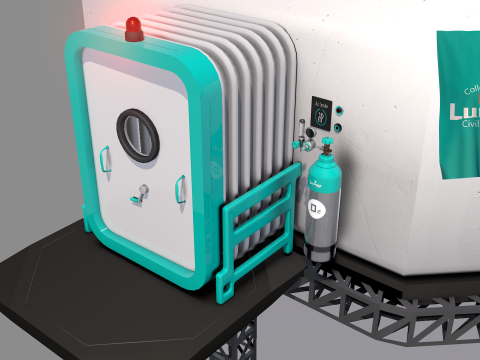 Lunar Shelter Bunker 3D Модель