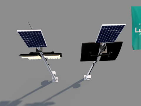 Iluminaci&oacute;n lunar Modelo 3D