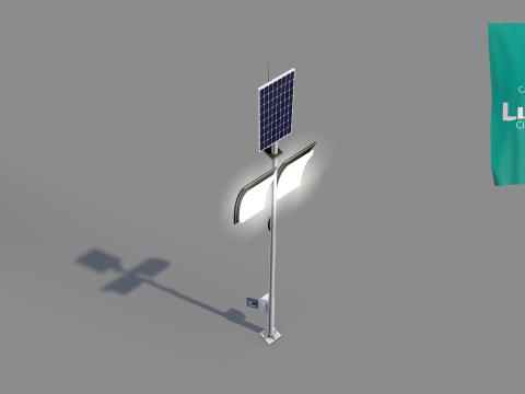 Ligthing Lunar 3D Model