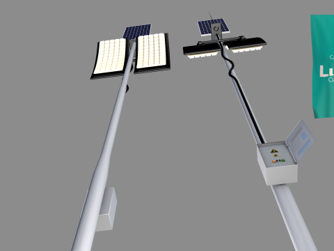 Ligthing Lunar 3D Model