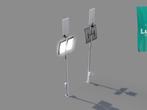 Ligthing Lunar 3D Model