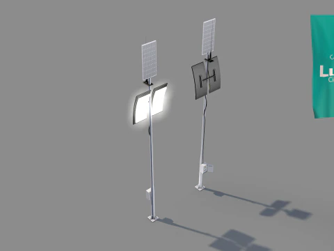 Ligthing Lunar 3D Model